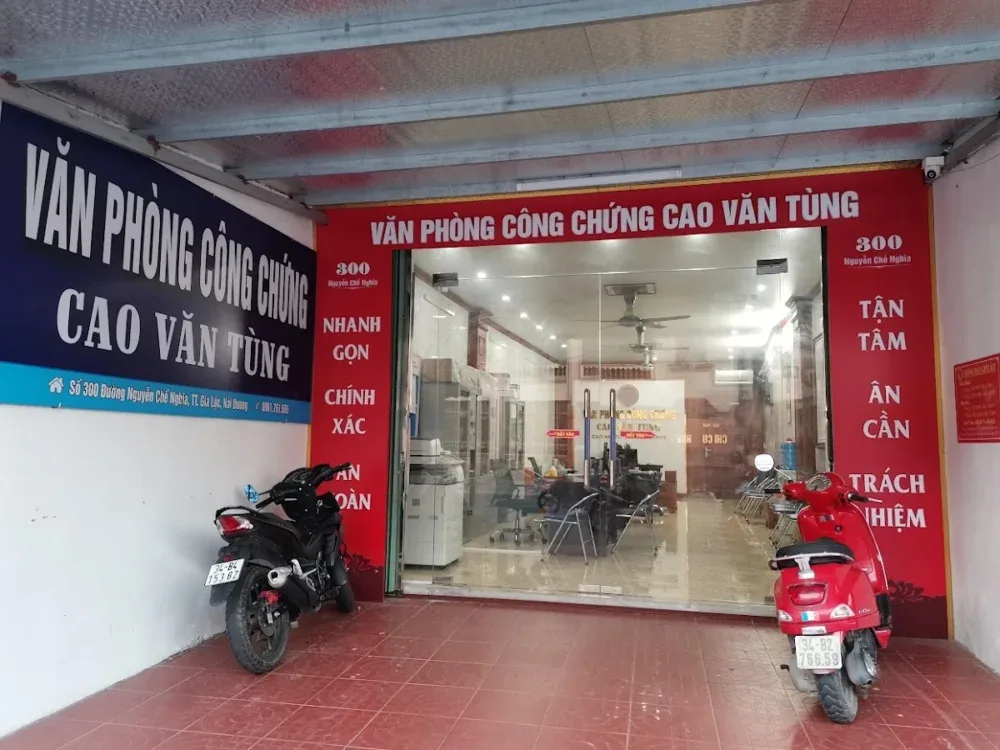Văn Phòng Công Chứng Cao Văn Tùng
